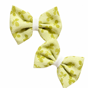 Hair Bows- Green 2 pack