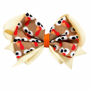 Hair Bow Turkey- Thanksgiving