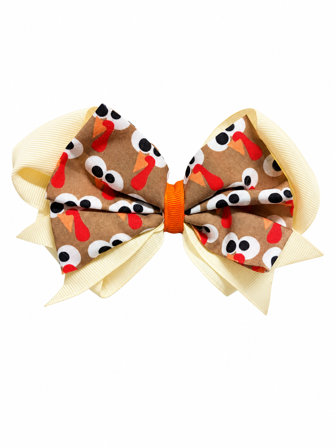 Hair Bow Turkey- Thanksgiving