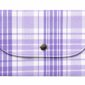 Wallet-Purple Plaid