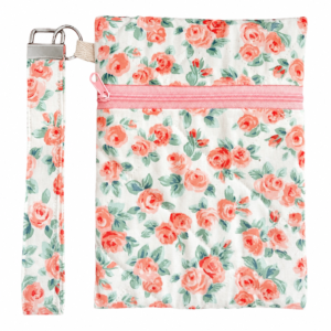 Wristlet Bag-Rose and Pink