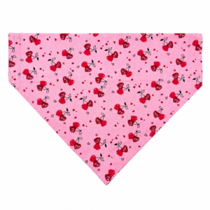 Dog Bandana-Collar Slip-Cherry Hearts/Valentines Day