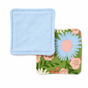 Makeup Removal Pads-Retro Flower and Blue