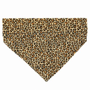 Dog Bandana-Collar Slip-Leopard Print