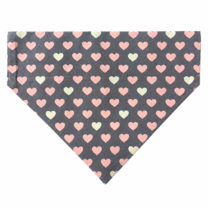 Dog Bandana-Collar Slip-Heather Heart