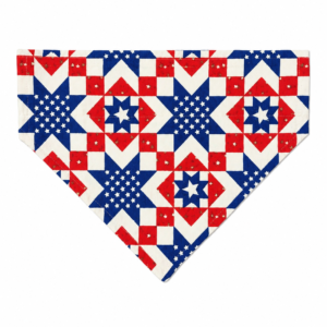 Dog Bandana-Collar Slip-Fourth of July Quilted