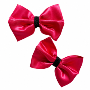 Hairbows- Pink and Black set of 2